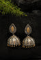 Silver and Golden Oxidised Jhumka Style Earrings 20g